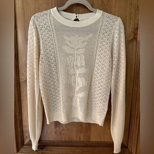 Light weight cream beige sweater size small